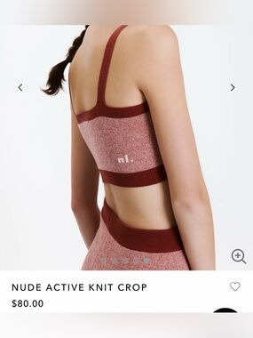 nude lucy knit active top